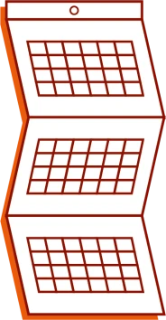 kalendarze trójdzielne